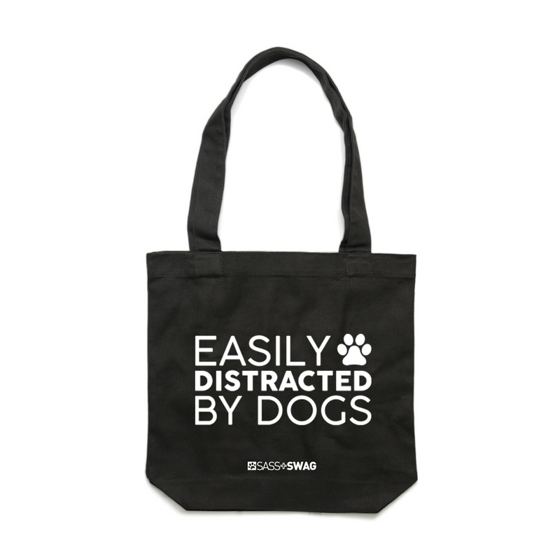 Easily Distracted By Dogs | Deluxe Tote Bag